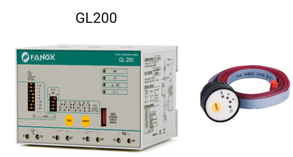 Fanox GL200 – Integral Motor Protection Relay | Cable Feed-Through 60–200A