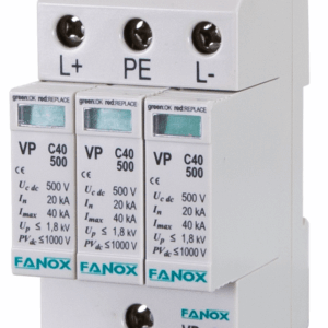 Fanox VP C40 surge protection device for photovoltaic solar installations